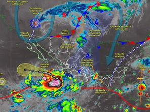 Huracán “Rachel” deja lluvias, viento y oleaje elevado en diversas regiones del país