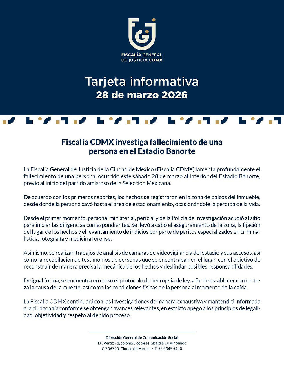 Reportan tragedia en Estadio Banorte previo al partido México vs Portugal