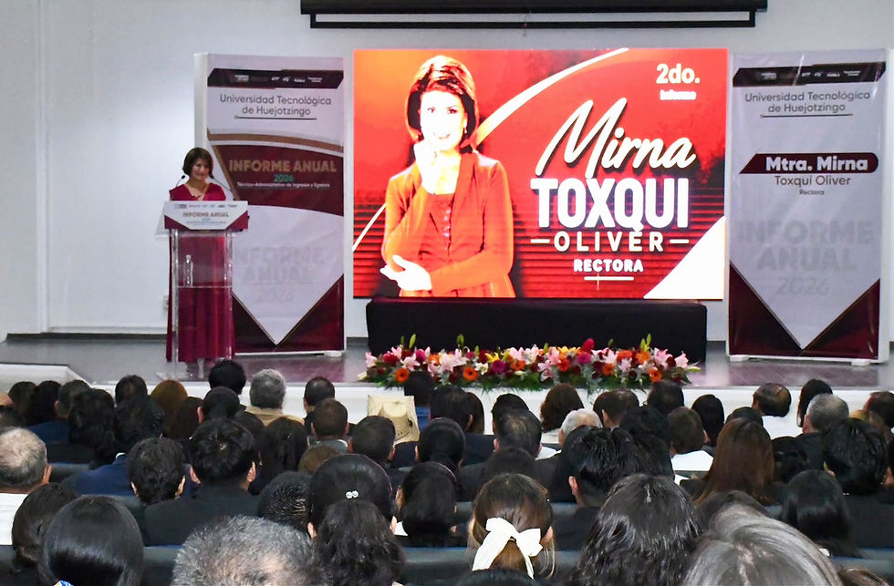 Presenta Mirna Toxqui informe de actividades de la UTH