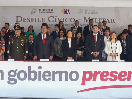 Encabeza Sergio Salomón conmemoración del 113 Aniversario de la Revolución Mexicana