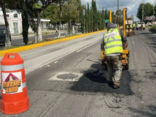 Continua campaña capitalina Bacheando Puebla favoreciendo la movilidad en la capital