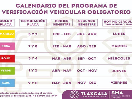 Verificación vehicular 2023 será obligatoria en Tlaxcala