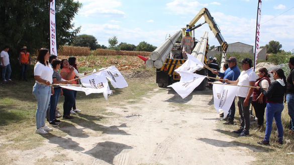 Ayuntamiento de Tochtepec arranca obra de ampliación de red eléctrica en San Martin Caltenco