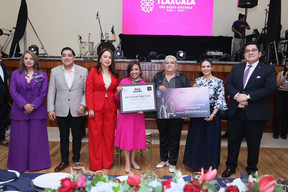 Lorena Cuellar preside conmemoración del día del abogado en el Poder Judicial de Tlaxcala