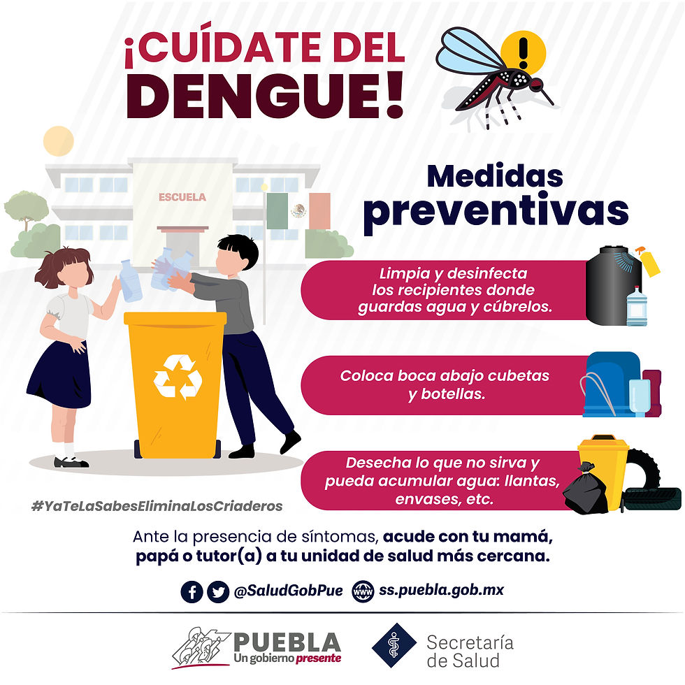 Disminuyen en Puebla nuevos contagios de dengue: Salud