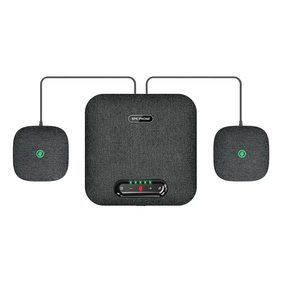 縮圖：LatenTech AV音訊會議揚聲器，附2個有線麥克風