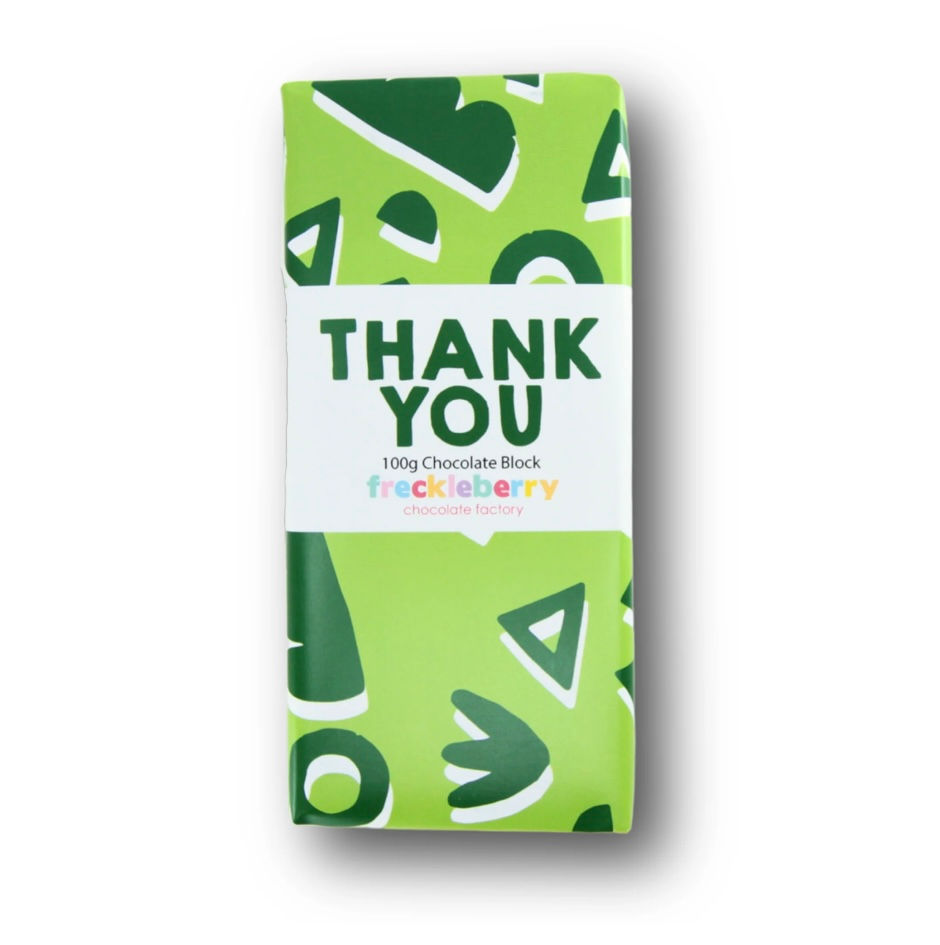 Freckleberry Thankyou Chocolate Block