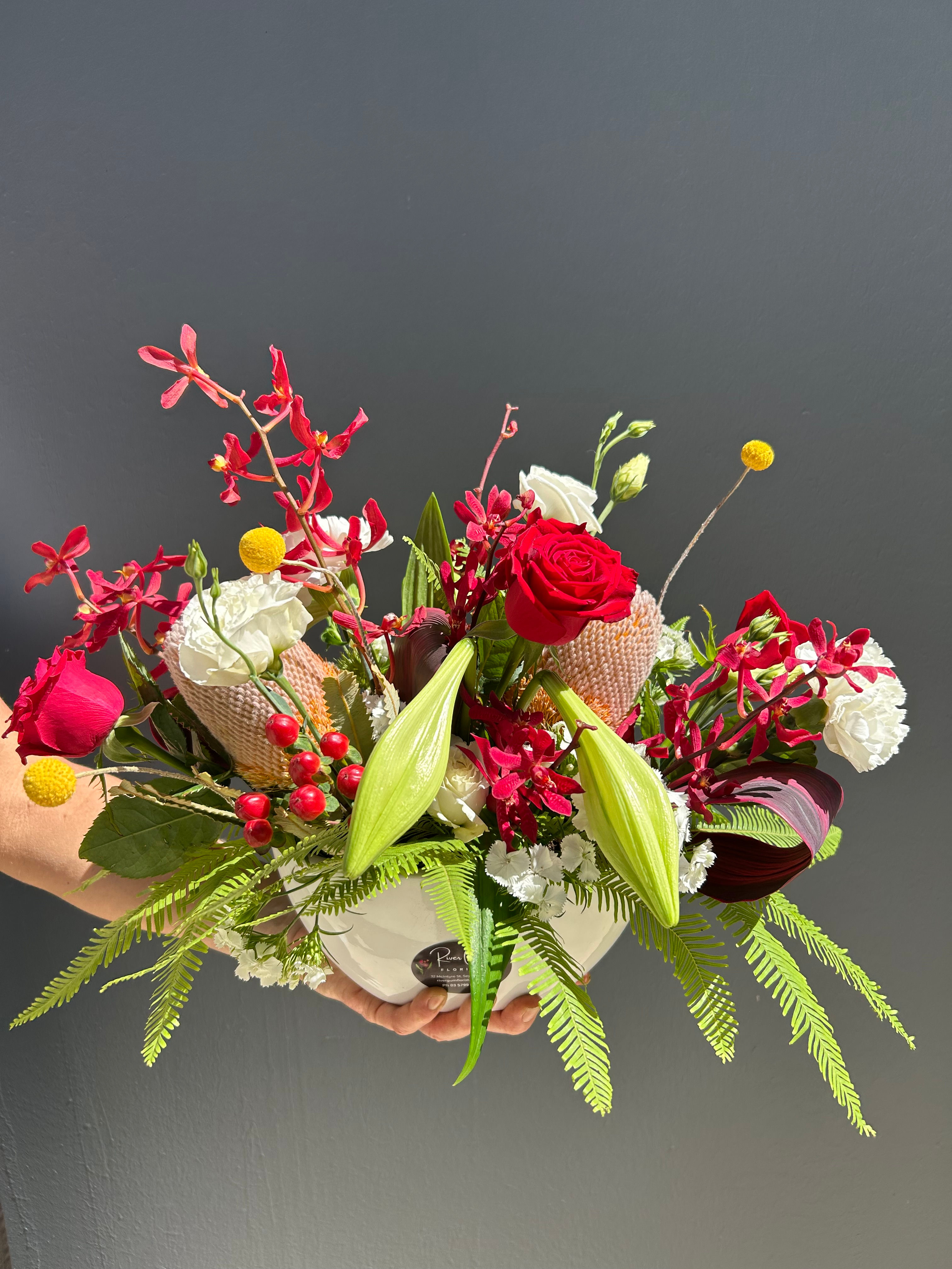 Festive Boat Arrangement