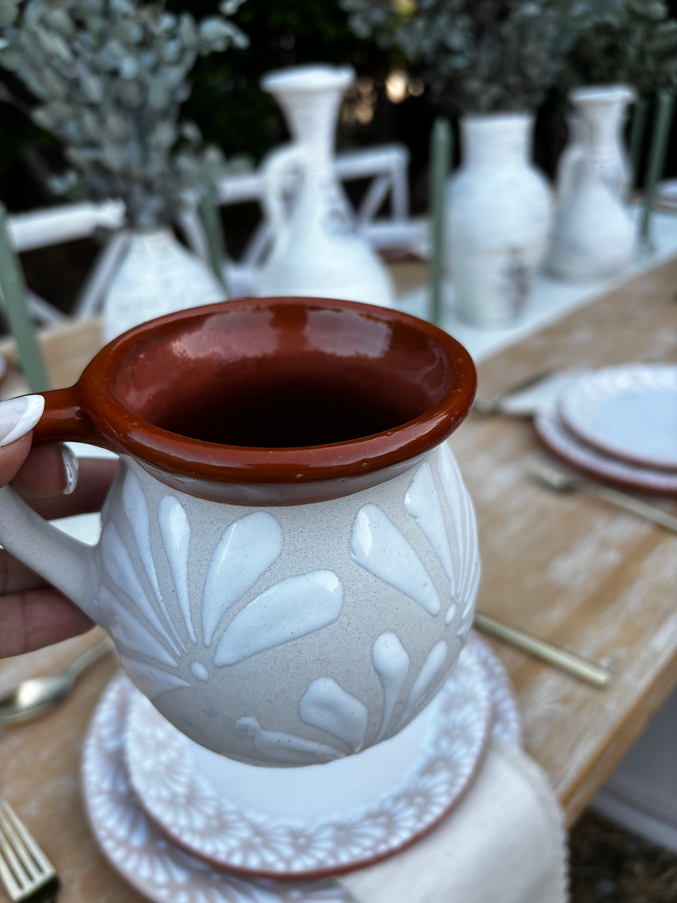 Taza de barro  Talavera Style 