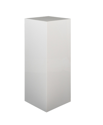 Set Of 3 Square White Pedestals | Lopez&rsquo;s Event Rental