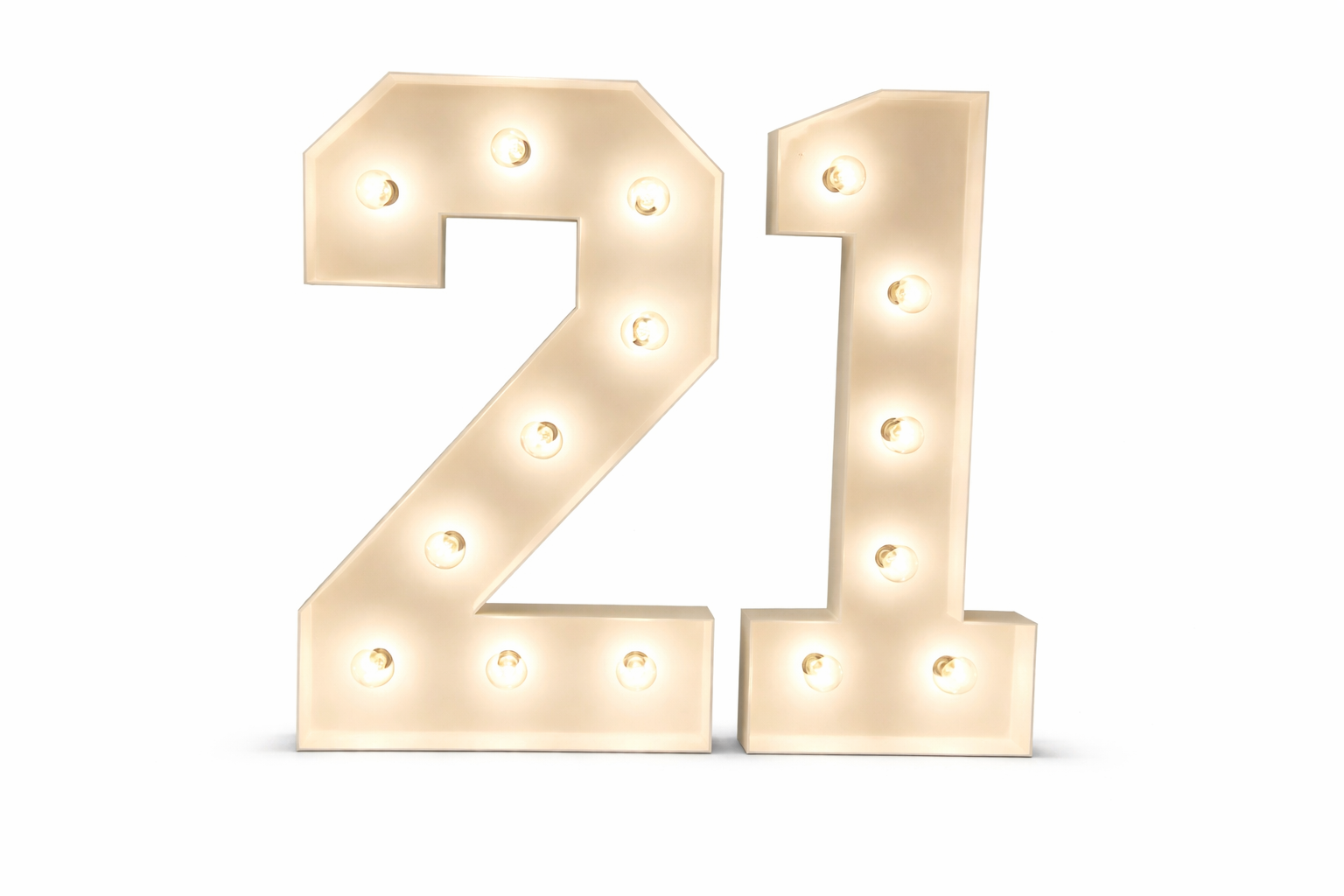 Número de paquete de marquesina blanca "21"