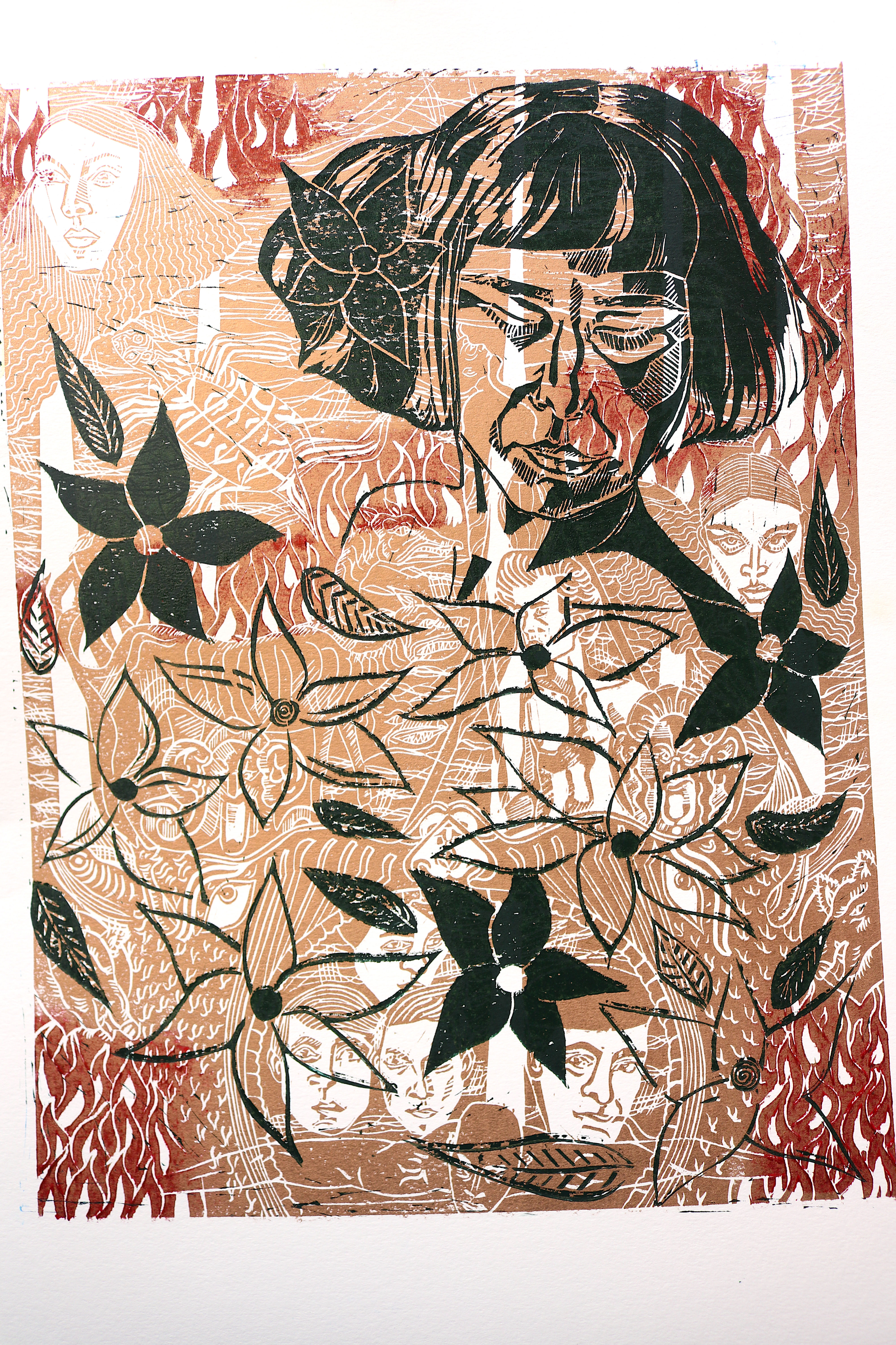 Arienne's Hell - Dark Green on Copper