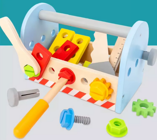 Juego De Herramientas De Peluche – 6 Formas De Martillo, Sierra, Destornillador Y Taladro, Juguetes Blando Educativos Para Niños