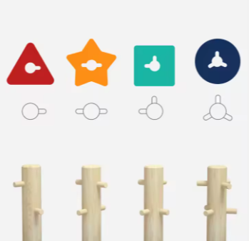 Miniatura: Rompecabezas geométrico en forma de Mariquita