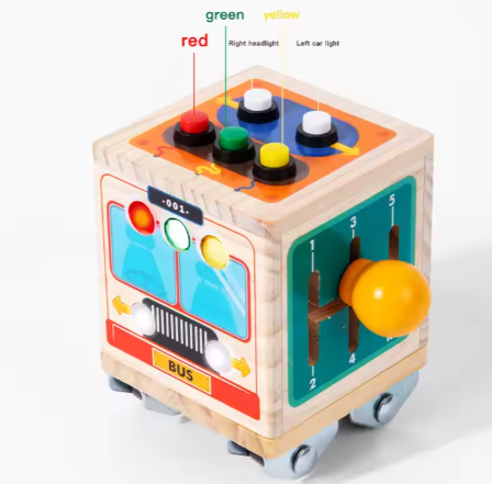 Miniatura: Autobús de madera imaginativo