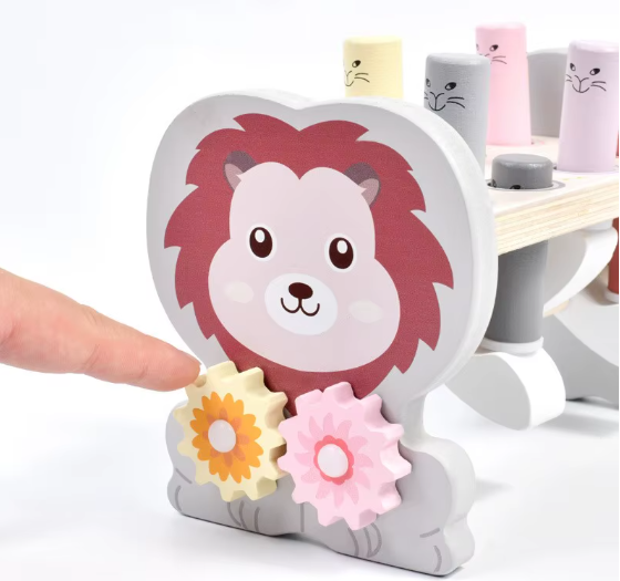 Miniatura: Juego de descompresión con engranaje tipo topo de imagen de león