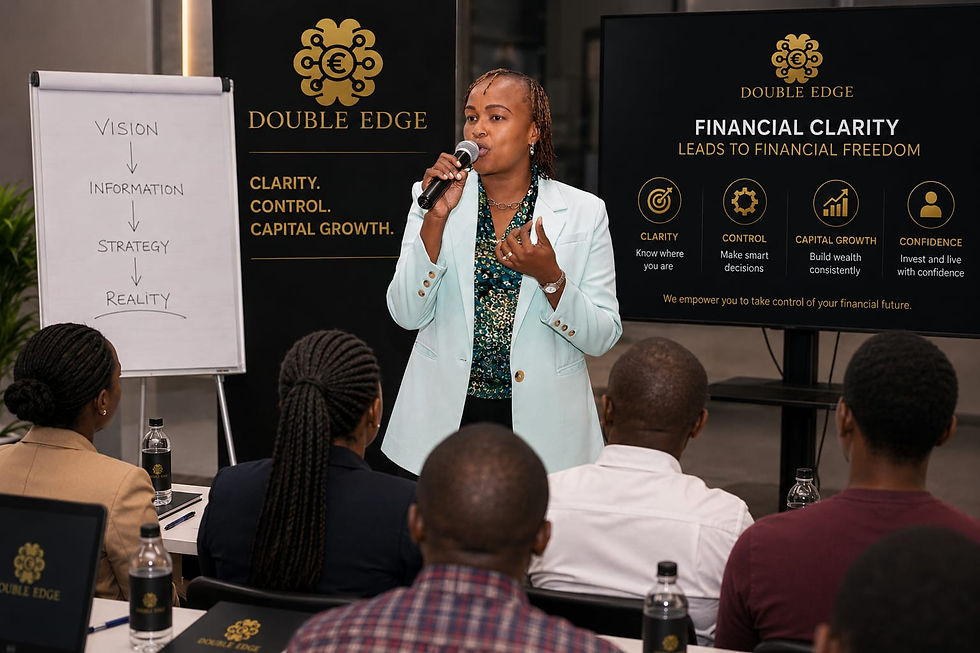Financial literacy & wealth building Kenya Double Edge Consultancy seminar