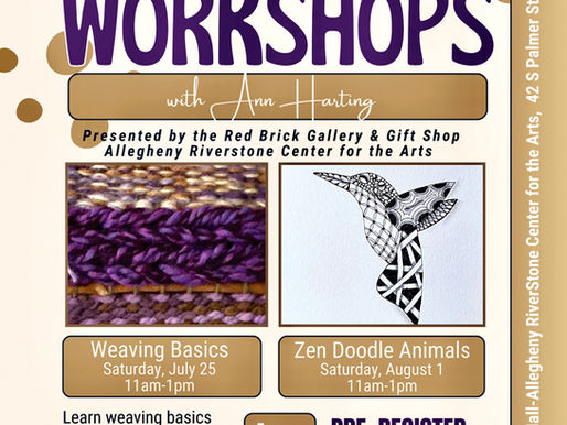 Red Brick Gallery & Gift Shop -Summer Workshops with Ann Harting