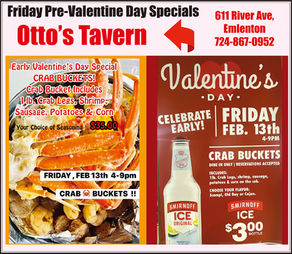 Otto's Tavern - Valentine's Weekend Specials