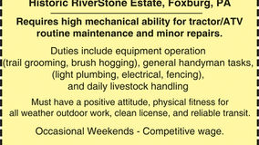 Help Wanted: Full Time Farm Hand - Foxburg, Pa.