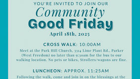 Community Good Friday Events -Park Hill Church - April 18