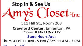Amy's Closet, Inc. - End of Summer Clearance Sale - Fall Merchandise Arriving