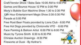 Southern Venango County Community Days Kicks Off in Clintonville - Aug. 23
