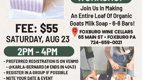 Organic Goat's Milk Soap Workshop - Foxburg Wine Cellars