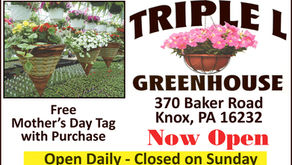 Triple L Greenhouse - Now Open - Baker Road, Knox