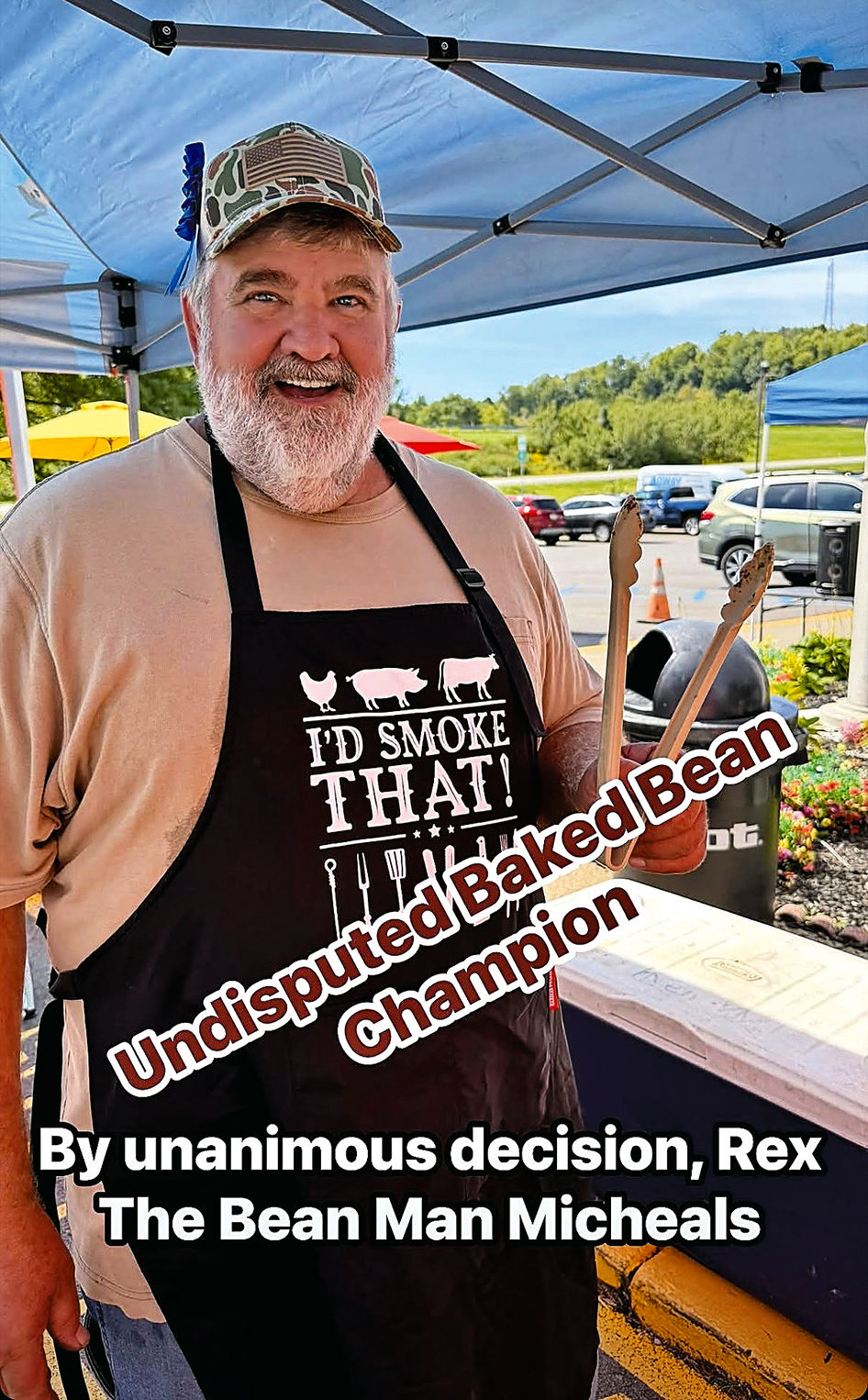 The Plaza Restaurant Crowns Rex Michaels the Baked Bean Champion