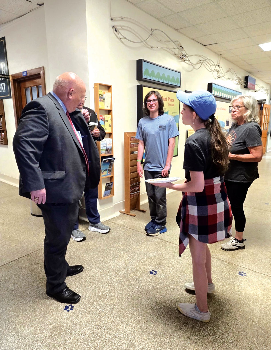 U.S. Congressman  Glenn Thompson speaks to the youth from Whitehall Camp and Conference Center.