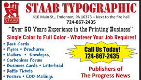 Staab Typographic - Your Hometown Printer - At Your Service