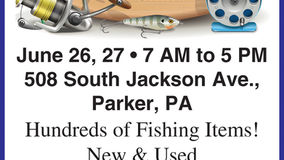 Large Fishing Yard Sale