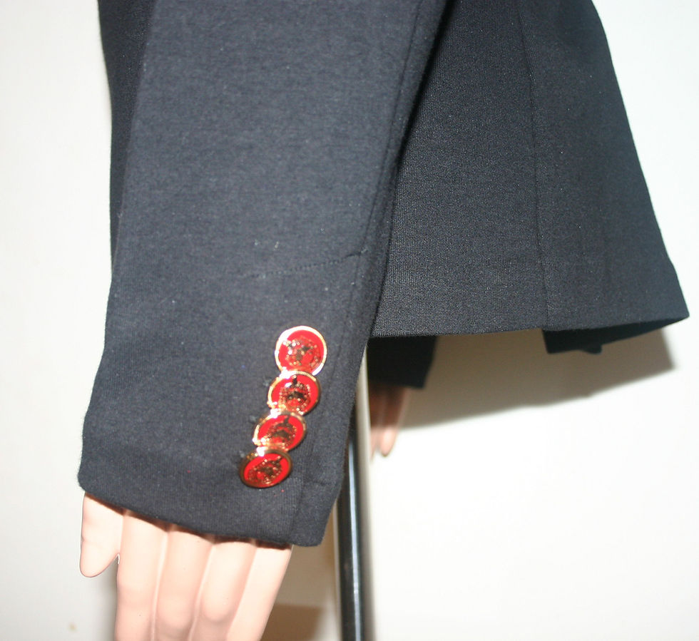 Thumbnail: Black Delta Knit Blazer