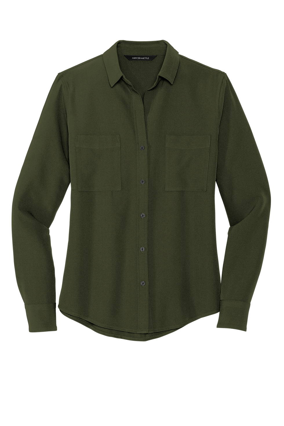 Thumbnail: LONG SLEEVE CREPE DRESS SHIRT