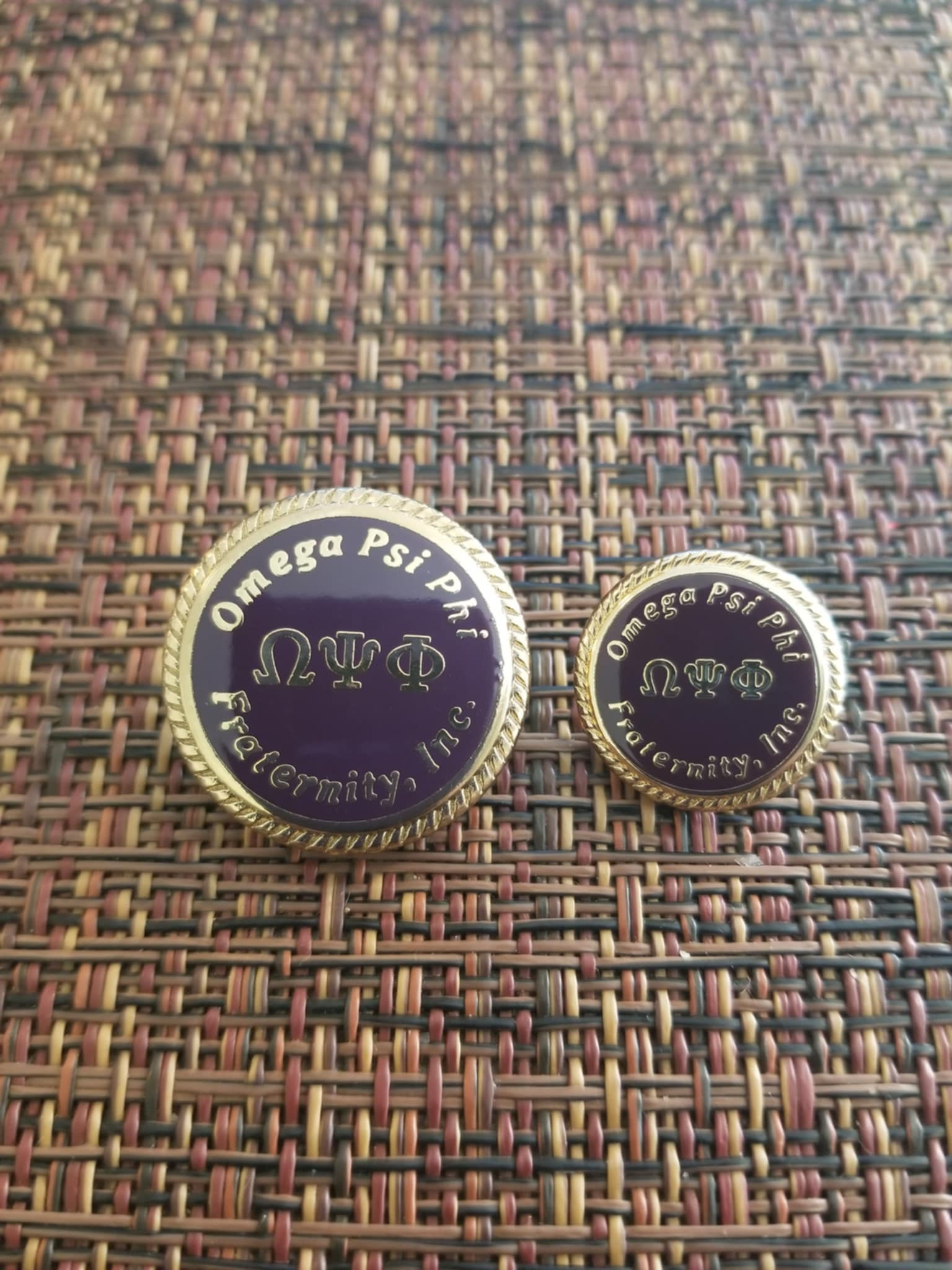 Omega Greek Letter Buttons