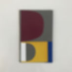 Original geometric collage artwork on vintage book cover by Monika Gardyla