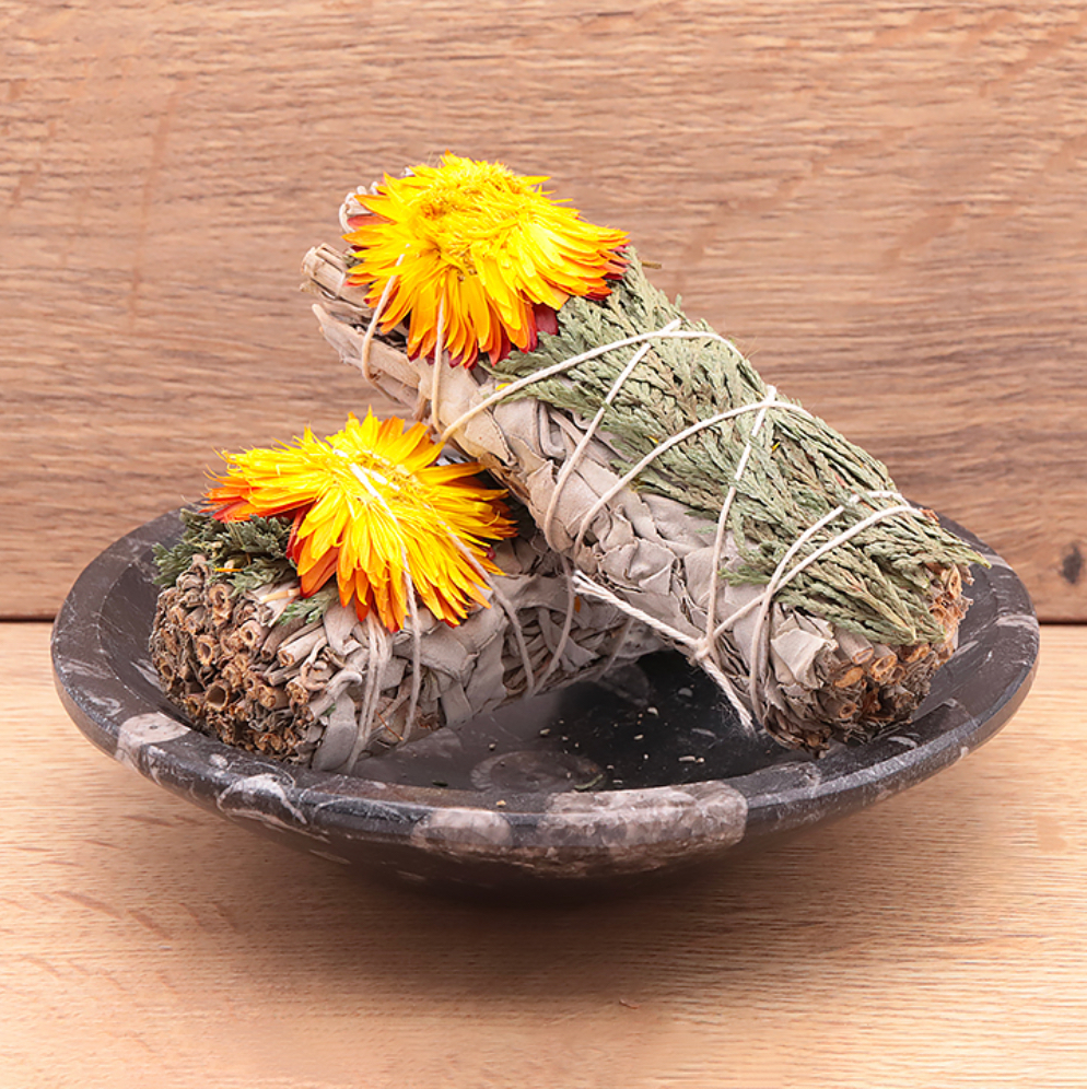 Sauge Blanche avec Cèdre et Fleur de Paille