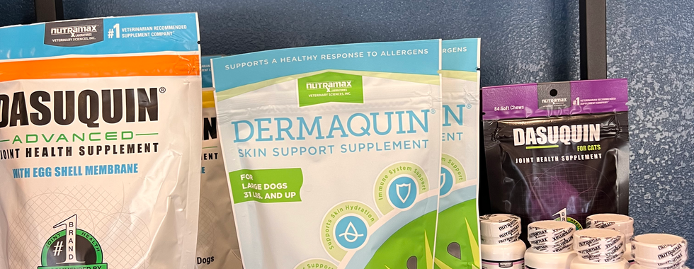 Nutramax Labs products sold at Creekside Veterinary Clinic and Pet Grooming in Black Earth Wisconsin
