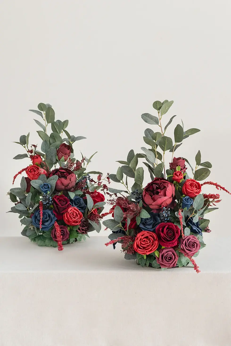 Burgundy & Navy Standing Floral