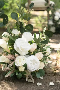 White & Sage Floral