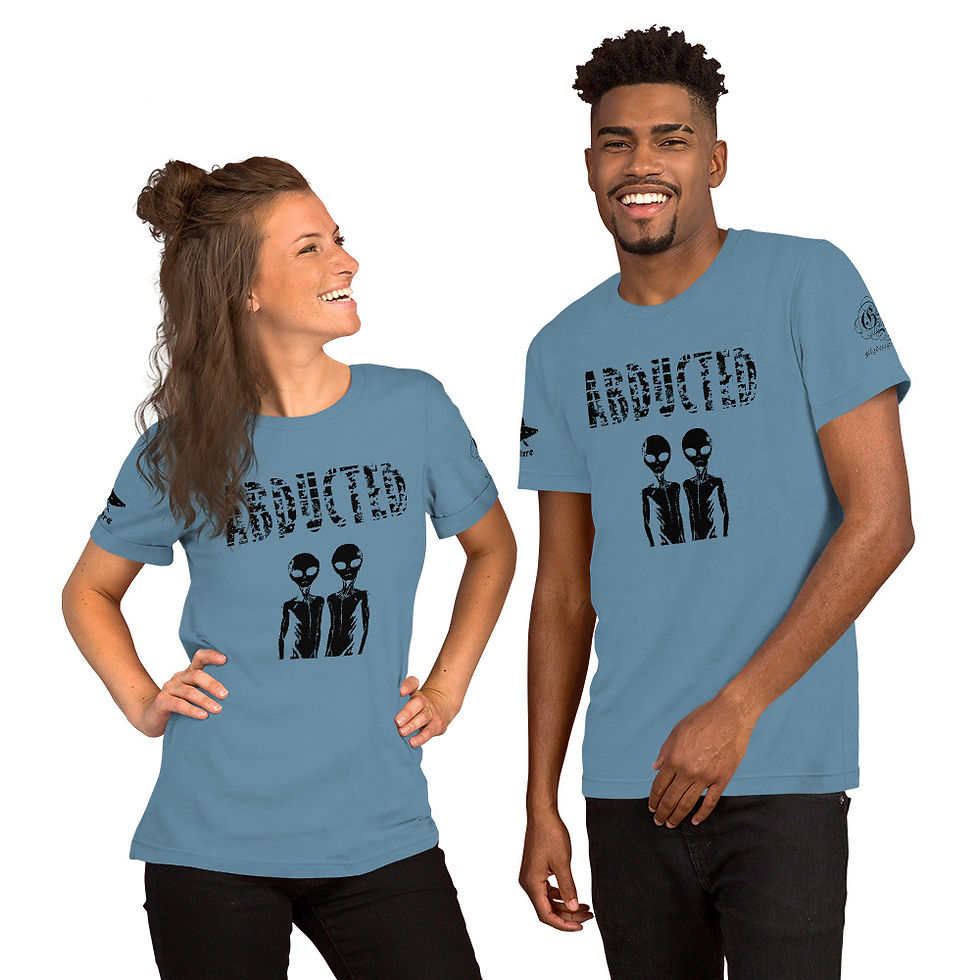 Thumbnail: Alien Where: Abducted T-shirt - Black (Unisex Fit)