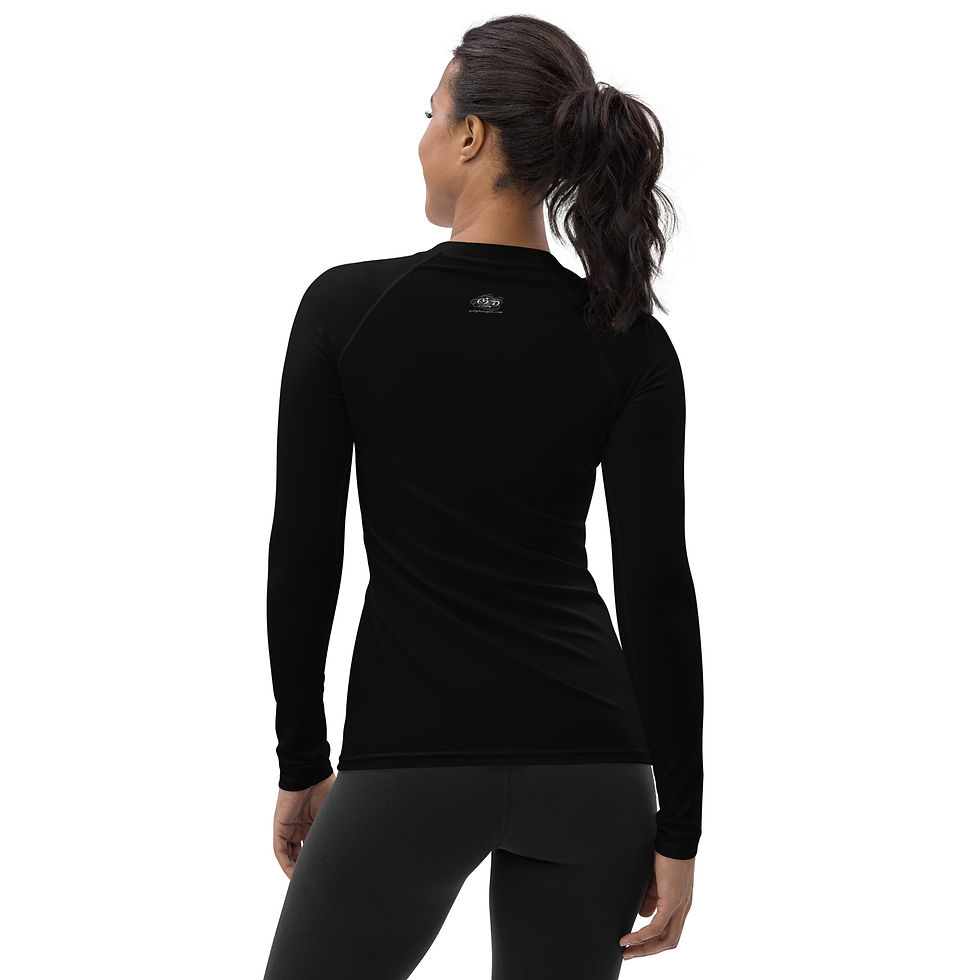 Thumbnail: Women's Black Rash Guard - Long Sleeve