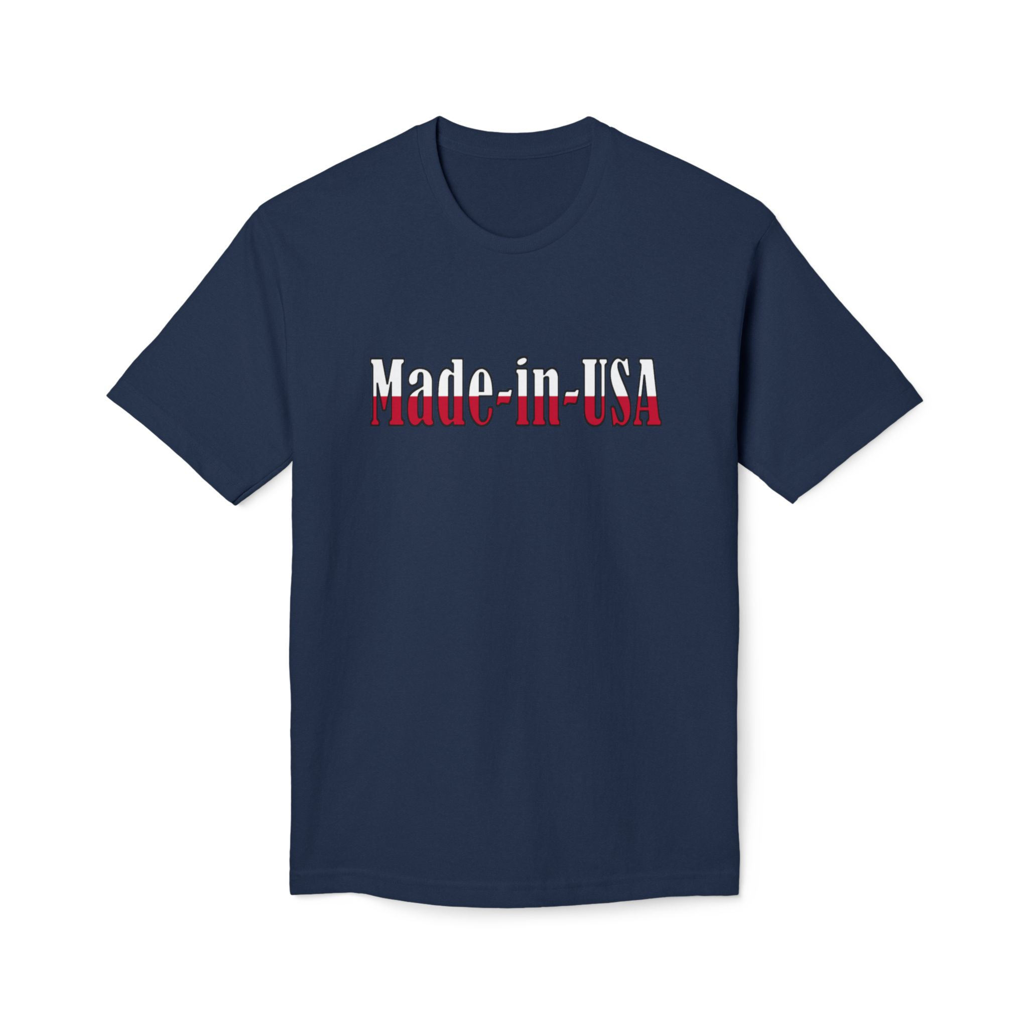 Made-in-USA Blue T-shirt (Unisex Fit)