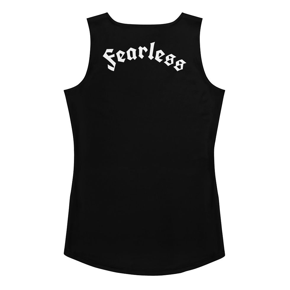 Thumbnail: 23:4 Fearless Black Women's Tank - (Sublimation Cut)