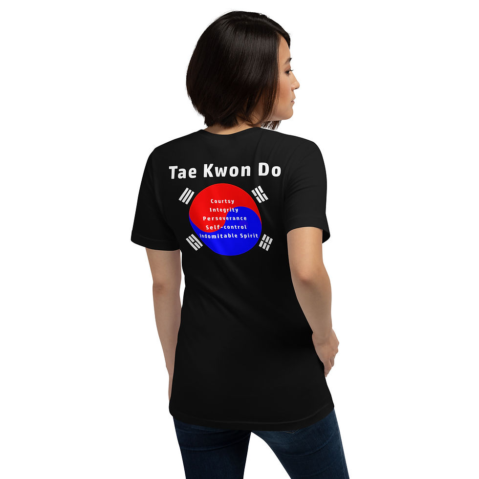 Thumbnail: TKD Tenents Black T-shirt (Unisex Fit)