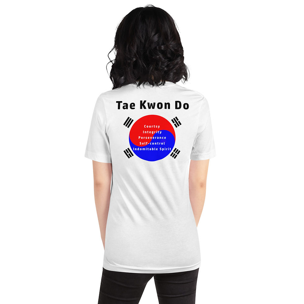 Thumbnail: TKD Tenents White T-shirt (Unisex Fit)