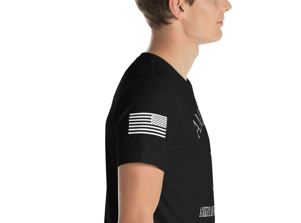 Thumbnail: America 1st T-shirt - White (Unisex Fit)