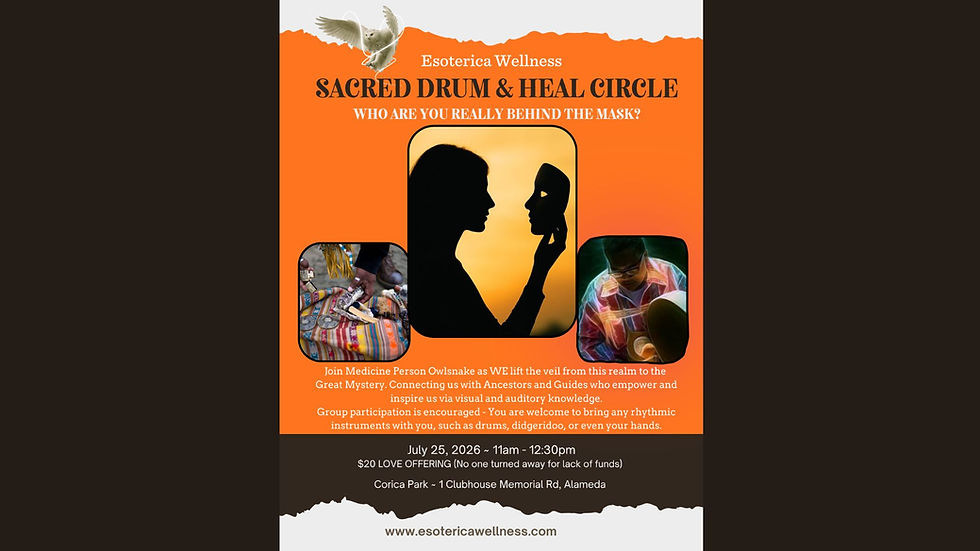 7/25: Sacred and Drum Heal Circle