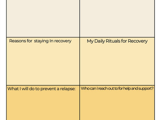 Relapse Prevention Plan